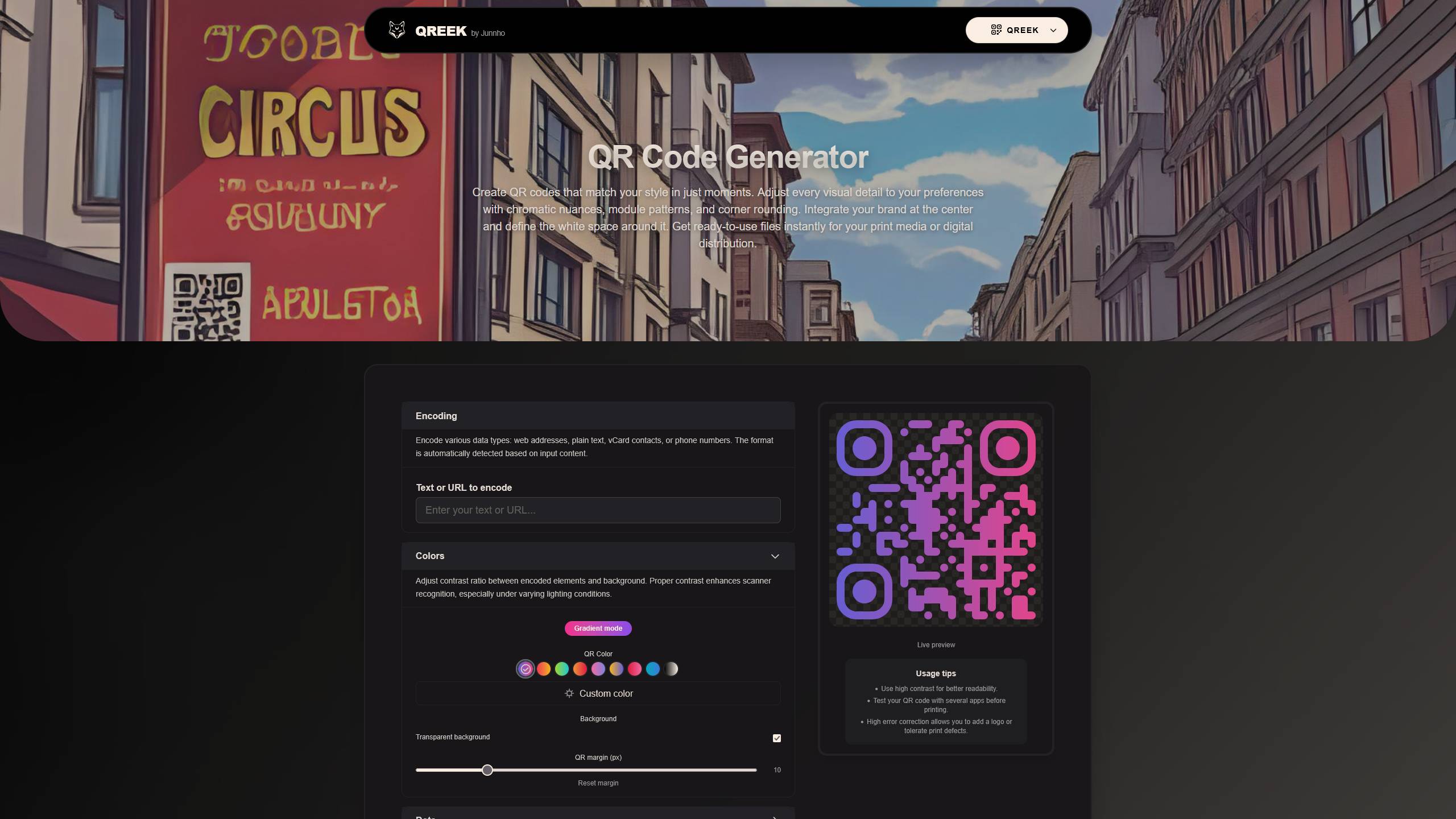 Capture d'écran de Qreek