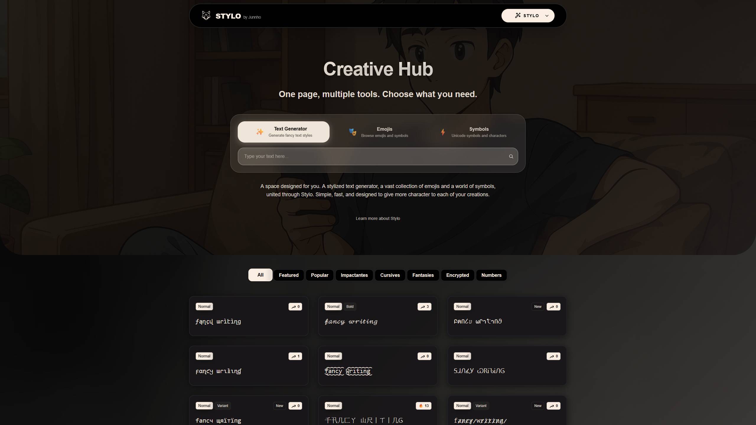 Capture d'écran de Stylo